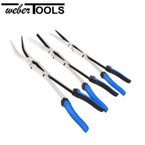 WT-1338 Long Reach Double Joint Pliers Set 3pc