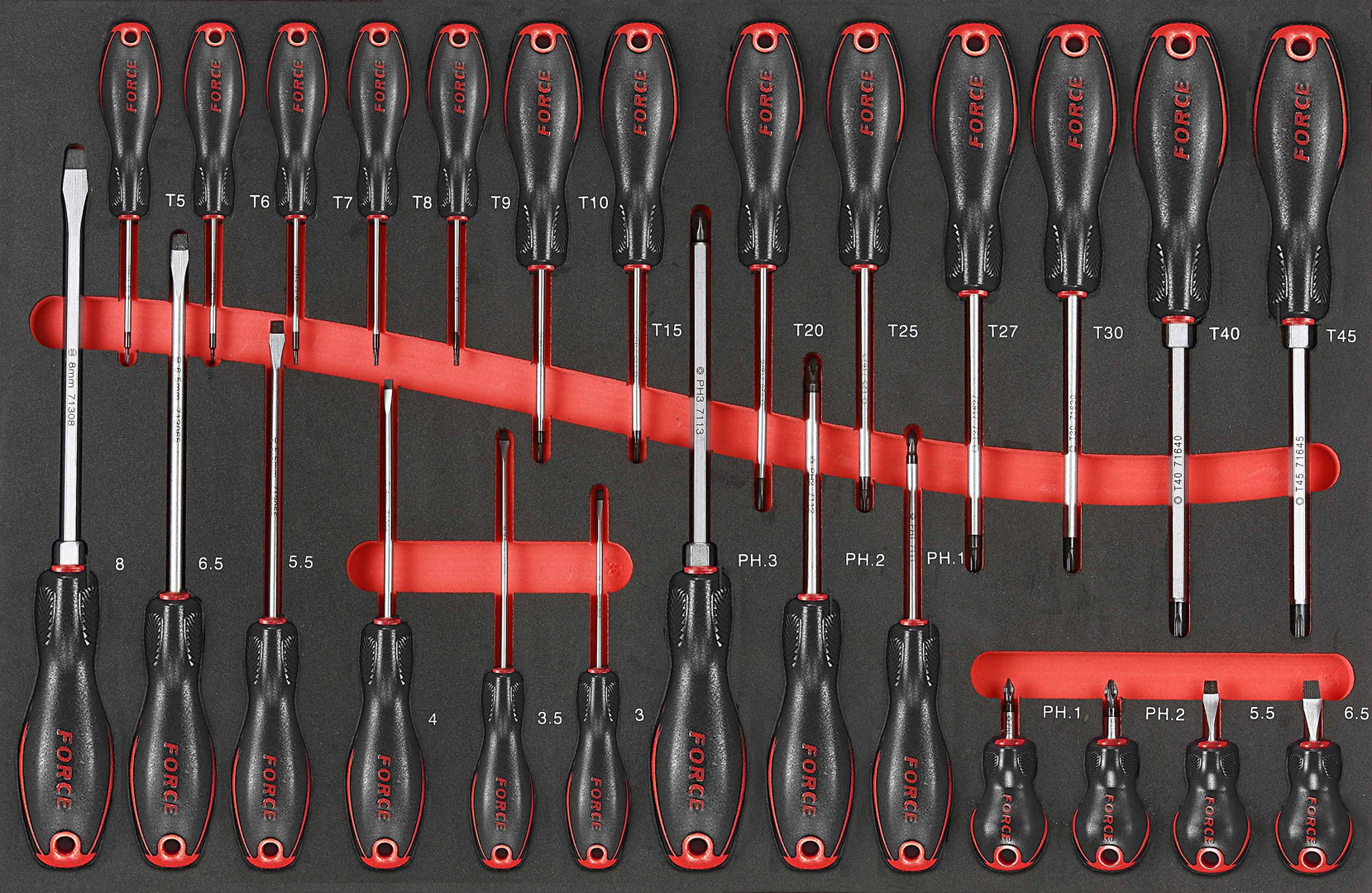 Force 10218M-276A Tool trolley Black Edition 276pc - Image 2