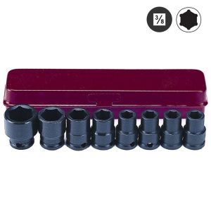 Force 3083S 3/8" Krachtdoppenset SAE 8 delig