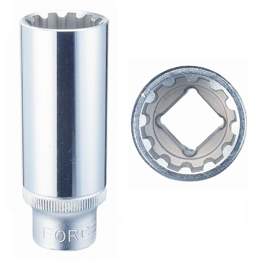 Force Doppen lang 1/2" (Multi-profiel)