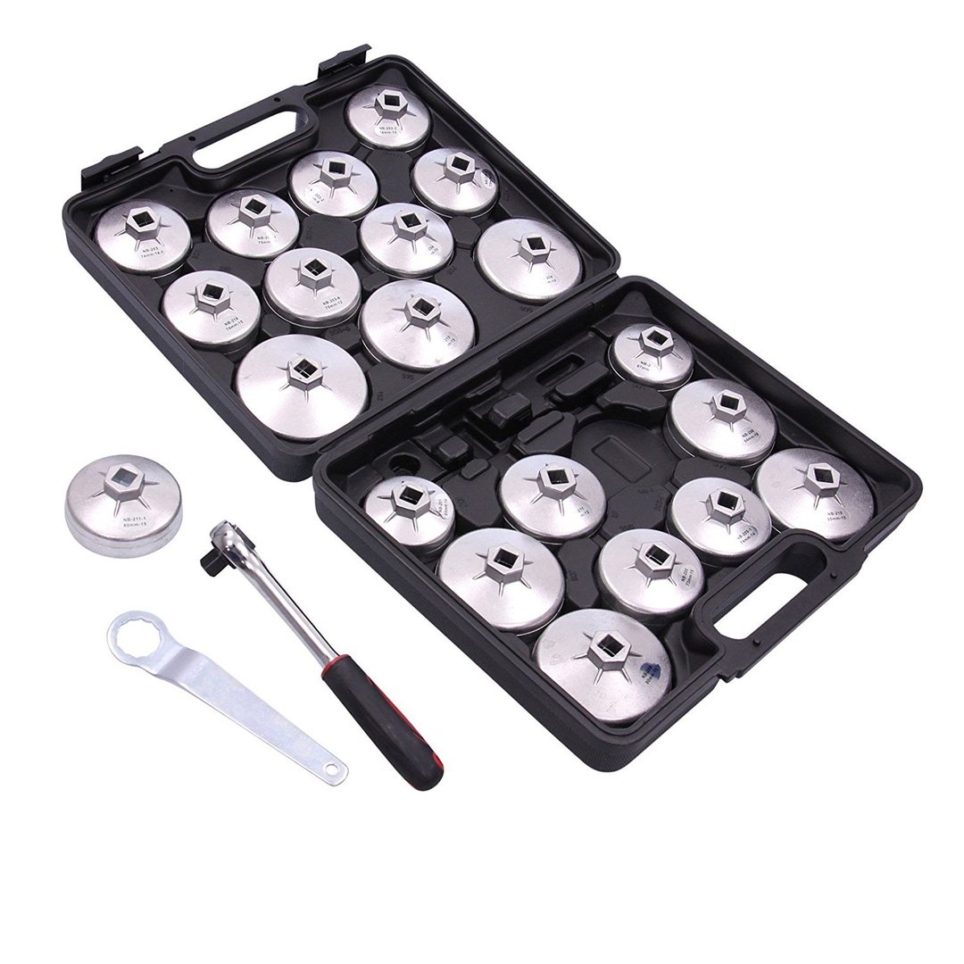 WT-61923 Jeu de 23 clés cloche coiffe pour filtre en aluminium – Image 2