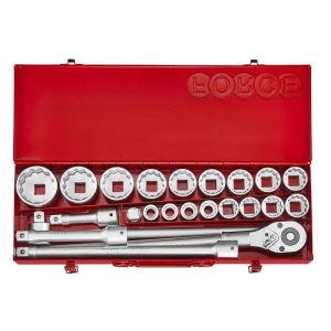 Force 6233 3/4" Steckschlüsselsatz 12-Kant 23 tlg