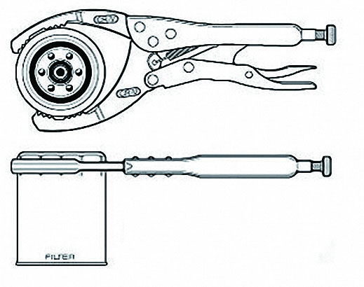Force 639230 Oil filter master pliers 55 - 115 mm - Image 2