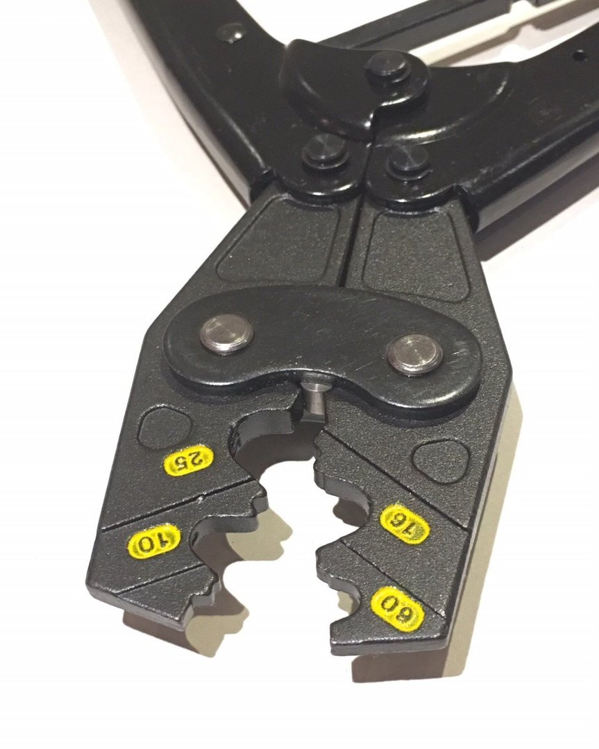 Force 68055 Crimp-Zange für große Kabelschuhe 6-25mm² – Bild 4