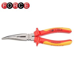 Force 6902200 Insulated Bent Long Nose Pliers 8"