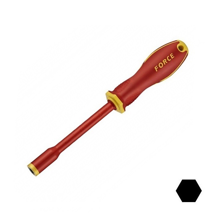 Force Tournevis á douille isolés 1000V 6 pans