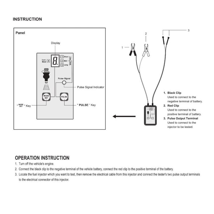 FC-885G02 Brandstofinjector tester 12 Volt - Afbeelding 4
