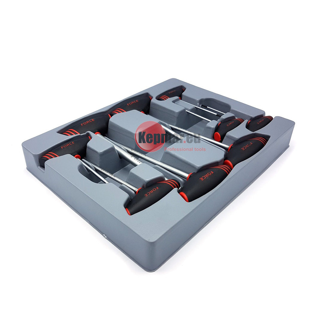 Force 2097S T-greep inbus sleutelsetset SAE 9 delig