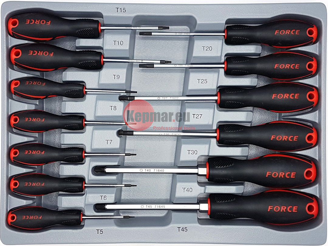 Force 2137T Torx mit Loch Schraubendreher Satz 13 tlg – Bild 2