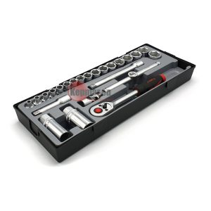 Force T3251-515 3/8" Doppenset 6-kant 24 delig