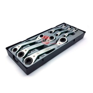 Force T50617 Torx Ring-ratelsleutelset 6 delig (15° gebogen)