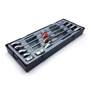 Force T51215R Steek-ratelsleutelset omkeerbaar SAE 12 delig