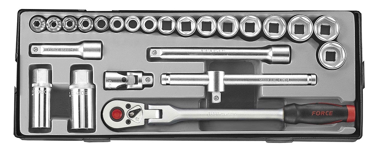 Force T3251-518 3/8" Steckschlüsselsatz 24 tlg – Bild 2