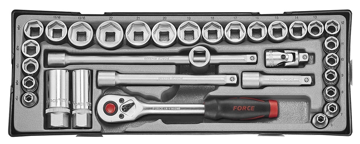 Force T3322-24 3/8" Steckschlüsselsatz 32 tlg – Bild 2