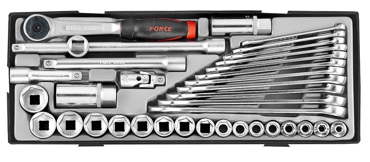 Force T3361 3/8" Doppenset 6-kant 36 delig - Afbeelding 2