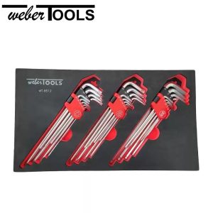 WT-8512 Module de 27 clés mâles coudées Hex, Torx & Torx percé