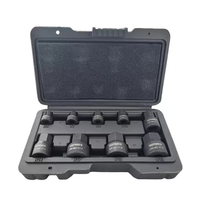 WT-8744 Low Profile Schlagschrauber-Bitsatz Innensechskant 10 tlg